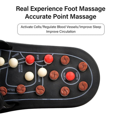 Feet Massage Slippers Foot Reflexology Acupuncture Therapy Massager Walk Stone Shoes Acupuncture Cobblestone Massager