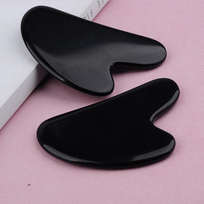 Natural Jade Stone Gua Sha Massage Board Rose Quartz Guasha Plate Jade Face Massager Scrapers Tools For Face Neck Back Body