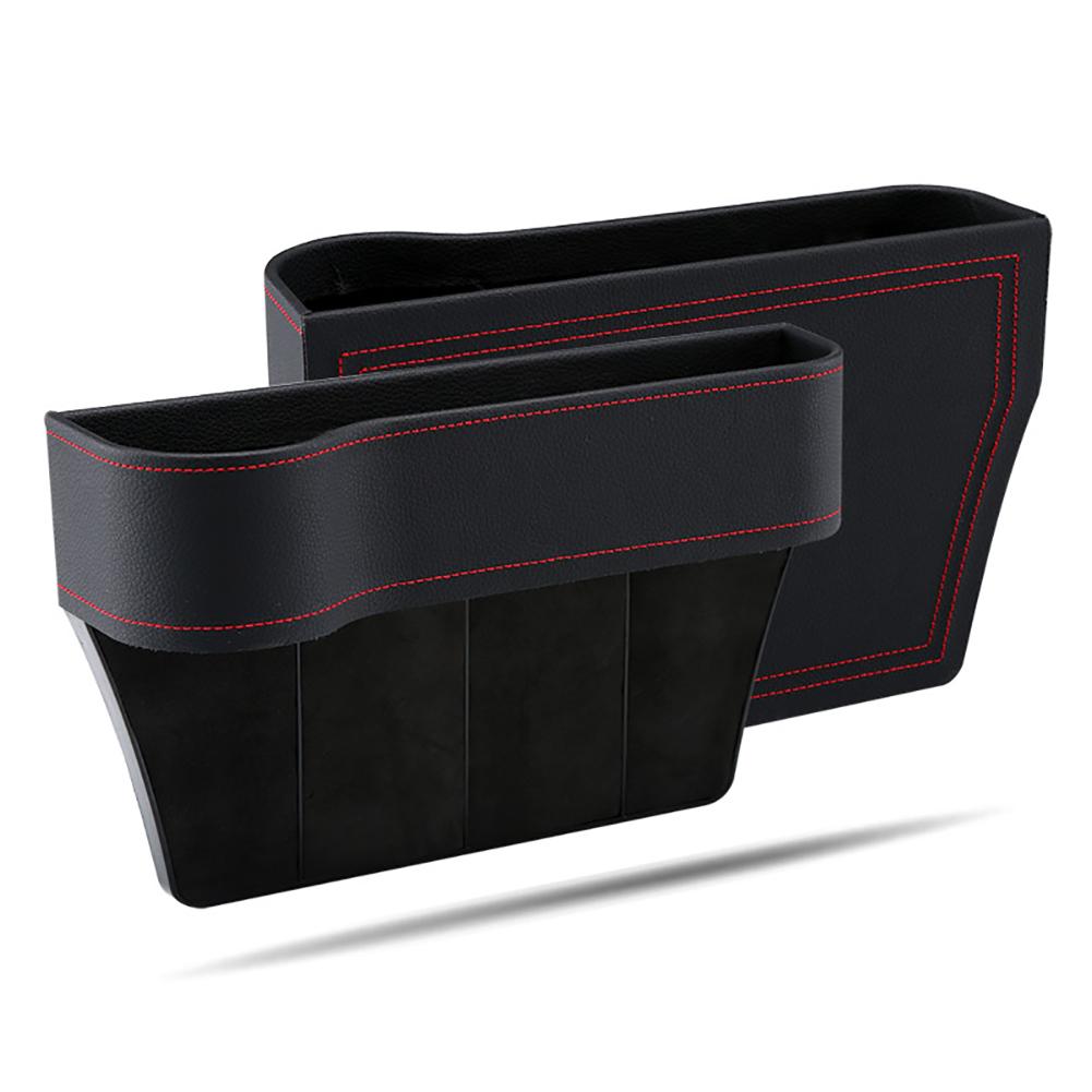 Car Seat Gap Storage Box Cup PU Leather Pocket Catcher Organizer Phone Bottle Cups Holder Multifunctional Car Accessories