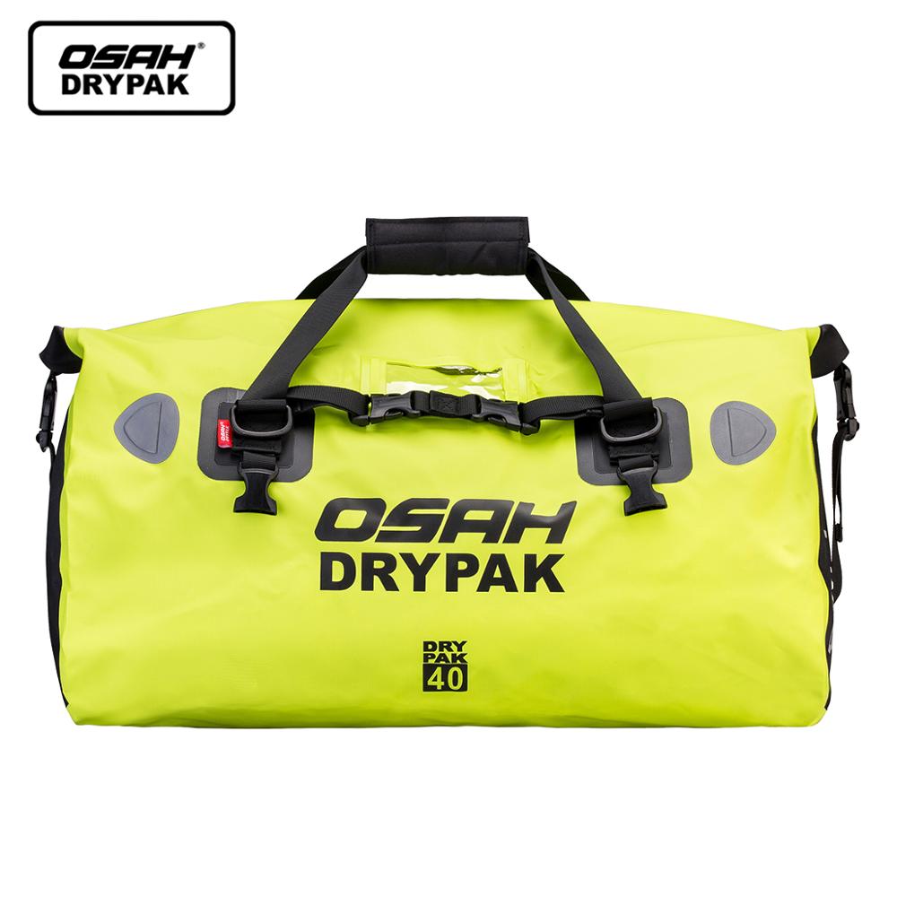 Waterproof Motorcycle Rear Tail Bag Travel Dry Bag OSAH DRYPAK Moto 40/60Liter Motorbike Luggage Backpack Motorcycle Seat Bag