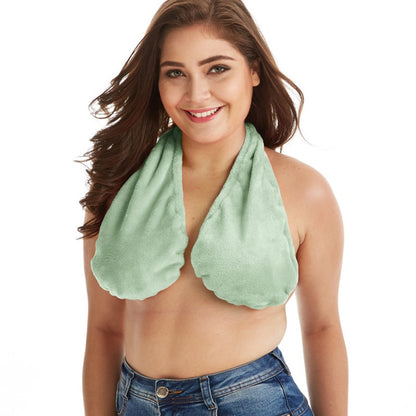 Towel Bra Bath Towel Hanging Neck Wrapped Bra Big Chest Hanging Neck Breastfeeding Towel Bra Bralette Top Bandeau Top Tops