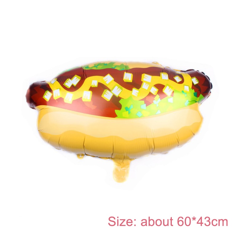 1set Ice Cream Donut Lip Popcorn Candy Foil Balloons Baby Shower Happy Birthday Party Decoration Balloon Boy Girl Kid Cute Toys