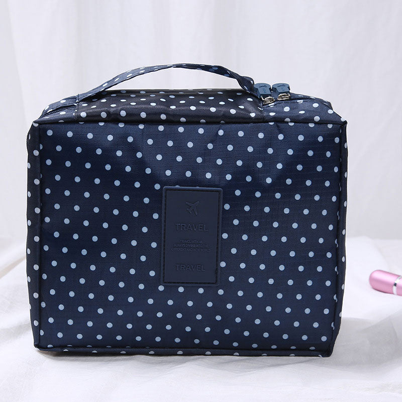 Aosbos Women Waterproof Cosmetic MakeUp Bag Nylon Zipper Travel Wash Pouch Organizer for Toiletries Toiletry Kit Storage Pouch