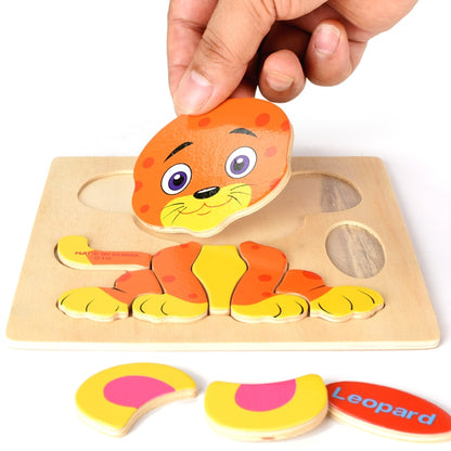 Wooden Montessori Puzzle Sorting Math Animals Fruit Bricks Preschool Learning Educational Game Baby Toddler Jigsaw Puzzles Toys