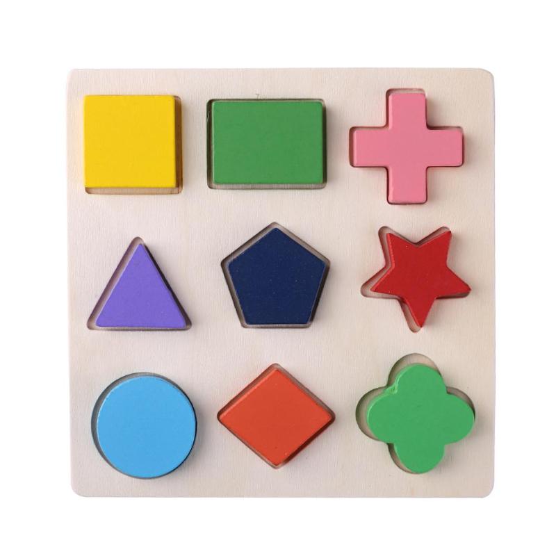 Wooden Montessori Puzzle Sorting Math Animals Fruit Bricks Preschool Learning Educational Game Baby Toddler Jigsaw Puzzles Toys