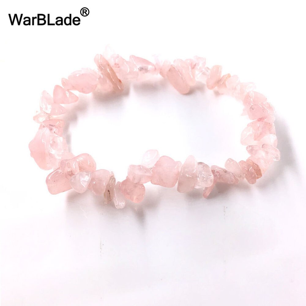 Natural Stone Bracelets for Women Strand Chips Nugget Clear Quartz Power Stone Opal Moonstone Beads Charkra Bracelet Wristband