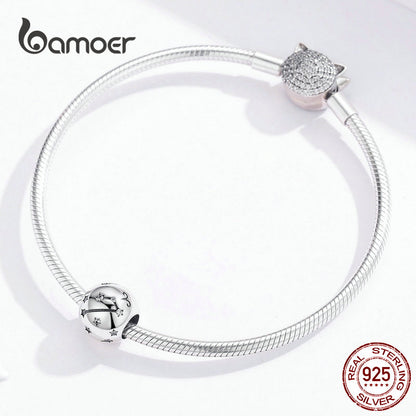 BAMOER Vintage 925 Sterling Silver Twelve Constellations Star Sign Zodiac Beads Charms fit Charm Bracelet Neckalce DIY