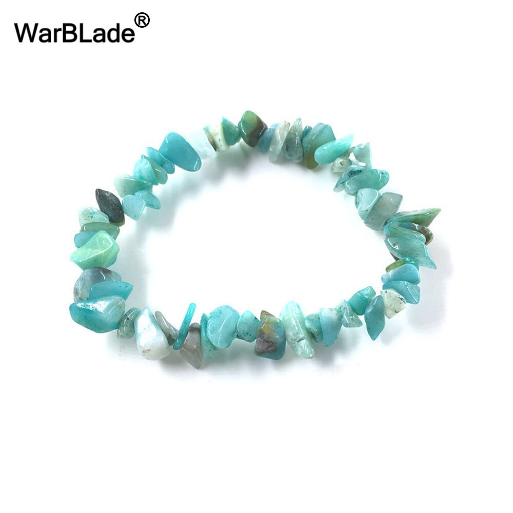 Natural Stone Bracelets for Women Strand Chips Nugget Clear Quartz Power Stone Opal Moonstone Beads Charkra Bracelet Wristband