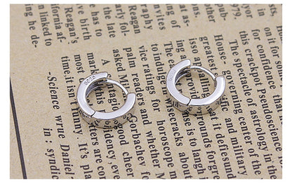 XIYANIKE Silver Color Smooth Men And Women Models Silver Earring For Women Earring Sterling-silver-jewelry Brinco VES6390