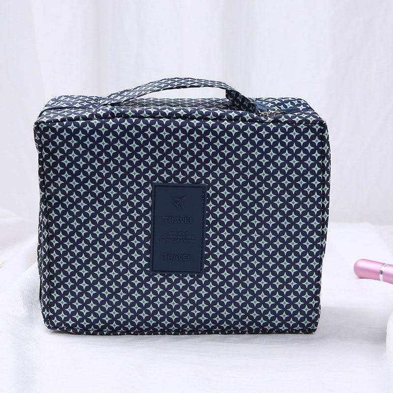 Aosbos Women Waterproof Cosmetic MakeUp Bag Nylon Zipper Travel Wash Pouch Organizer for Toiletries Toiletry Kit Storage Pouch