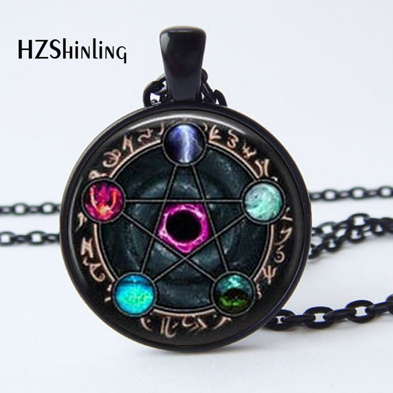 2017 New Arrival Wiccan Pendant Necklace Constellations Of The Zodiac Wicca Pagan Jewelry Glass cabochon Jewelry HZ1