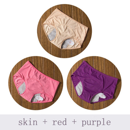 3pcs/Set Leak Proof Menstrual Panties Women Period Underwear Sexy Pants Incontinence Underwear Briefs Dropshipping DULASI