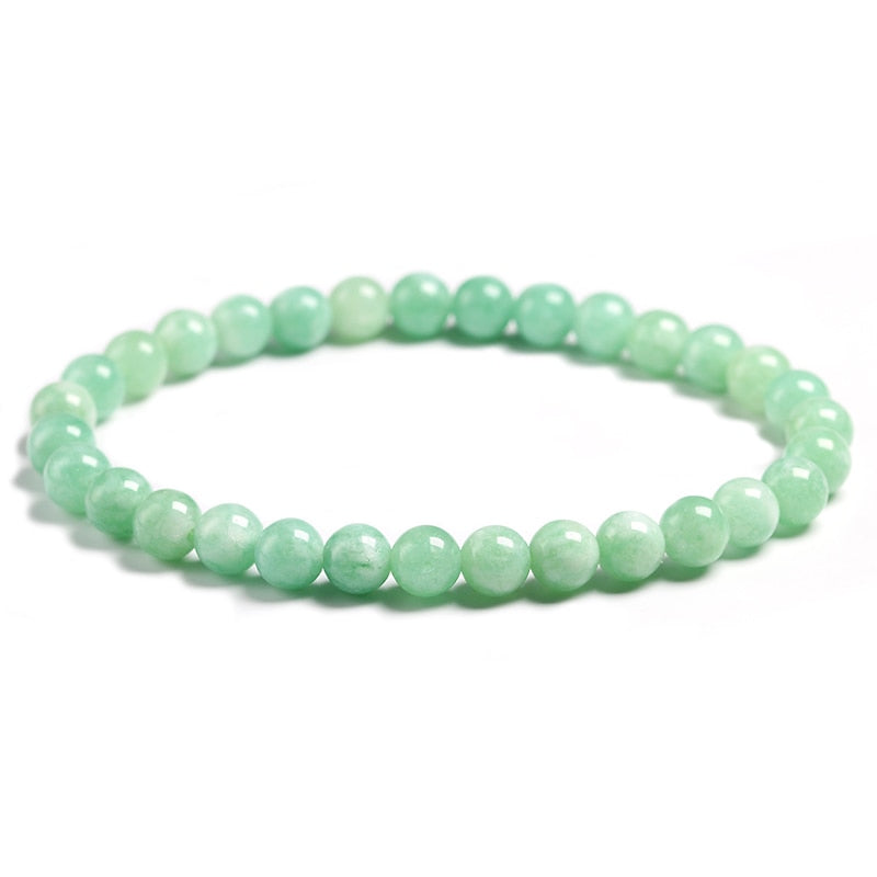 Fine AAA 100% Natural Burmese Green Jade Round  Beads Bracelet Women Stone Jewelry Gemstone Gift Handmade Strand Bracelets