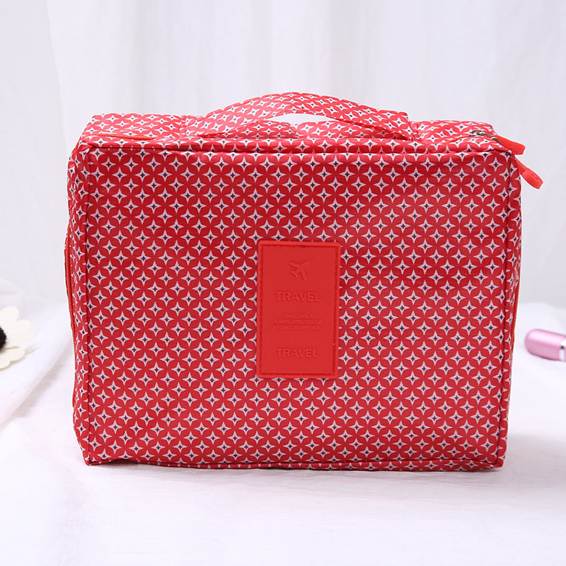 Aosbos Women Waterproof Cosmetic MakeUp Bag Nylon Zipper Travel Wash Pouch Organizer for Toiletries Toiletry Kit Storage Pouch