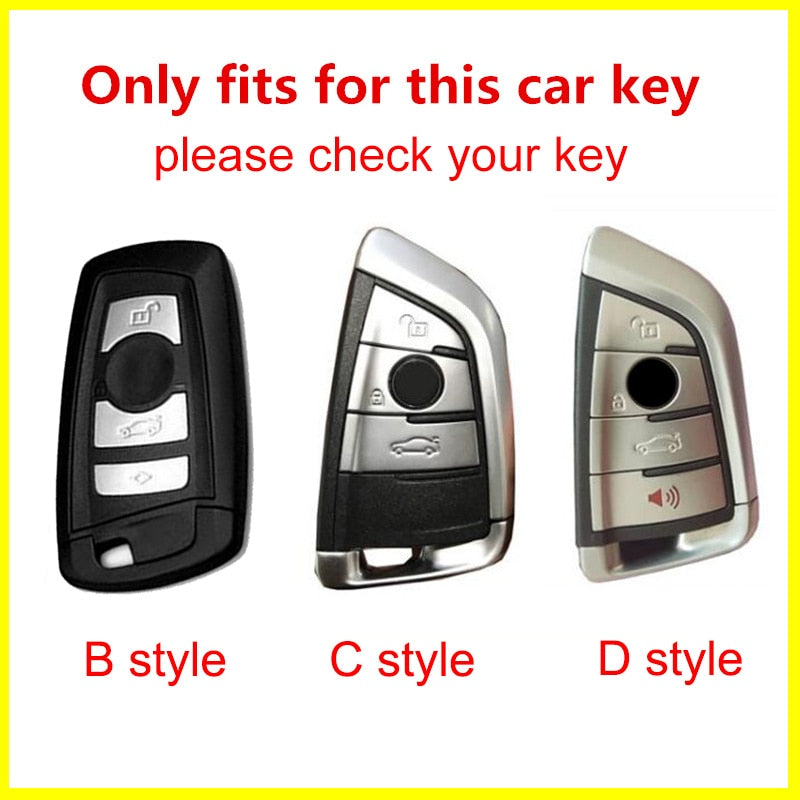 Fashion ABS Carbon fiber Car Remote Key Case Cover For BMW 1 2 3 4 5 6 7 Series X1 X3 X4 X5 X6 F30 F34 F10 F07 F20 G30 F15 F16