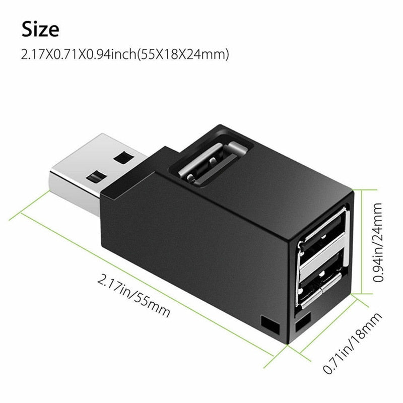 USB 3.0 HUB Adapter Extender Mini Splitter Box 3/4 Ports for PC Laptop Macbook Mobile Phone High Speed U Disk Reader for Xiaomi