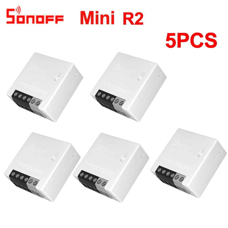 Sonoff Mini R2/Basic DIY Smart Switch Small Ewelink Remote Control Wifi Switch Support An External Work with Alexa Google Home