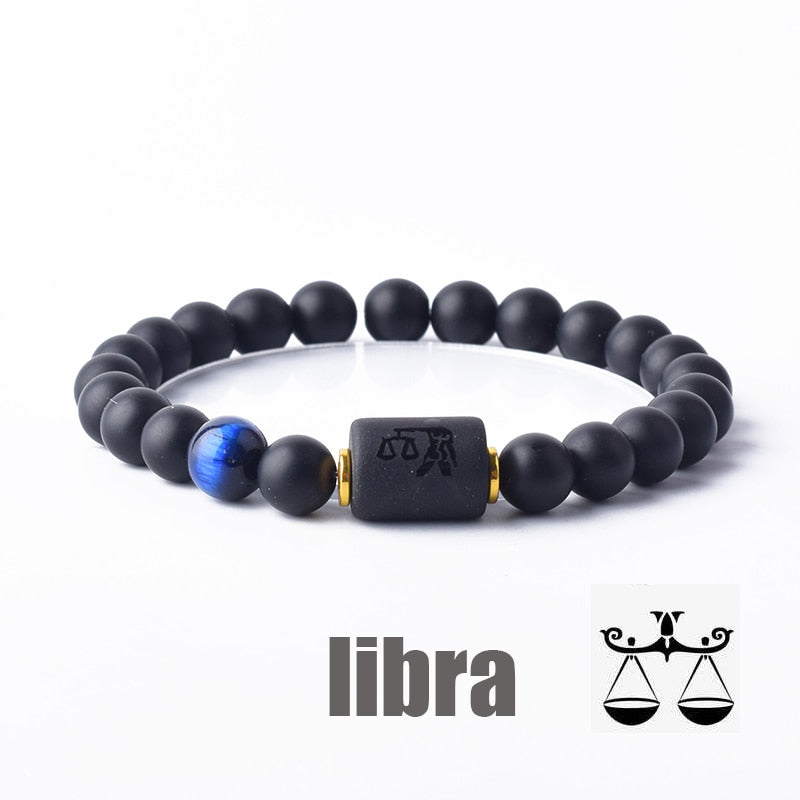 12 Constellation Bracelet Homme Zodiac Bangles Men Cancer Virgo Leo Libra Bracelet for Women Friendship Gift Bracelet on Hand