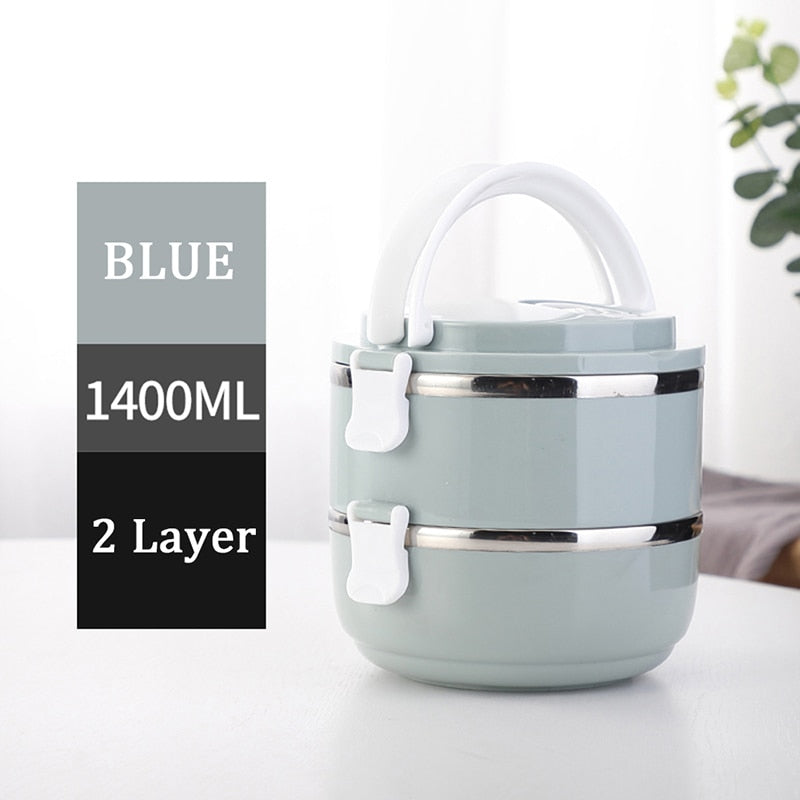 Multi-Layer Stainless Steel  Lunch Box Food Portable Thermal  Lunchbox Picnic Office Kids  Workers School Japanese Bento