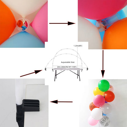 Balloon Arch Adjustable Balloon Arch Stand Kit for Birthday Decorations Baby Shower Balloons Accessories Wedding Decor Globos