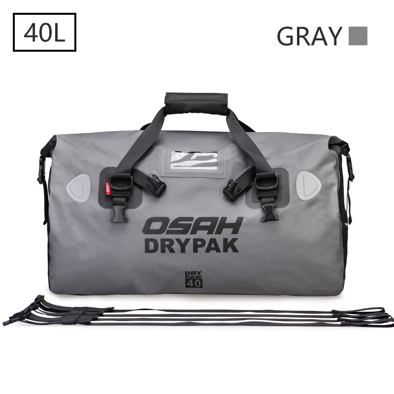 Waterproof Motorcycle Rear Tail Bag Travel Dry Bag OSAH DRYPAK Moto 40/60Liter Motorbike Luggage Backpack Motorcycle Seat Bag