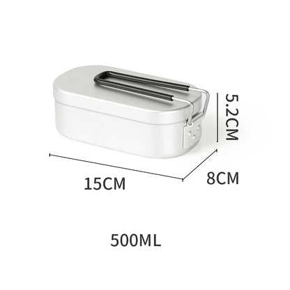 Aluminum Alloy Lunch Box Stainless Picnic Box Ourdoor Dinner Pail Travel Camping food Containe Breafast Storage Dinnerware