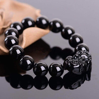 Feng Shui Men's Lucky Prayer Beads Bracelet for Men Women Wristband Gold Color Pixiu Wealth and Good Luck Changing Bracelets