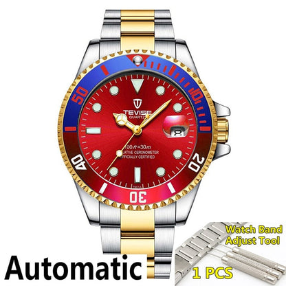 New Famous Brand TEVISE Automatic Mechanical Man Watches Business Men&#39;s Stailness Steel Wristwatch Luxury Watch Men Reloj Hombre