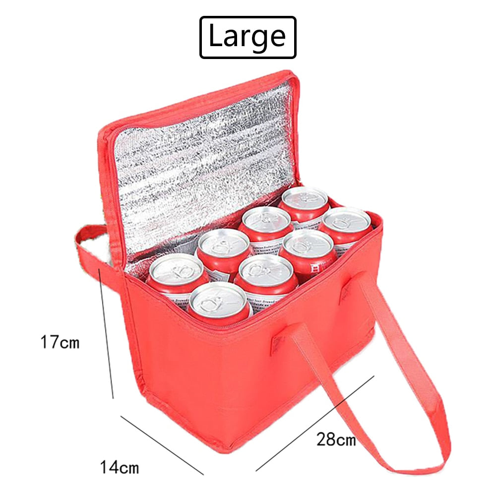 2023 Thermal Bag Insulated Beer Cooler Box Outdoor Picnic Lunch Bento Bags Trip BBQ Meal Drink Zip Pack Camping Supplies 아이스박스