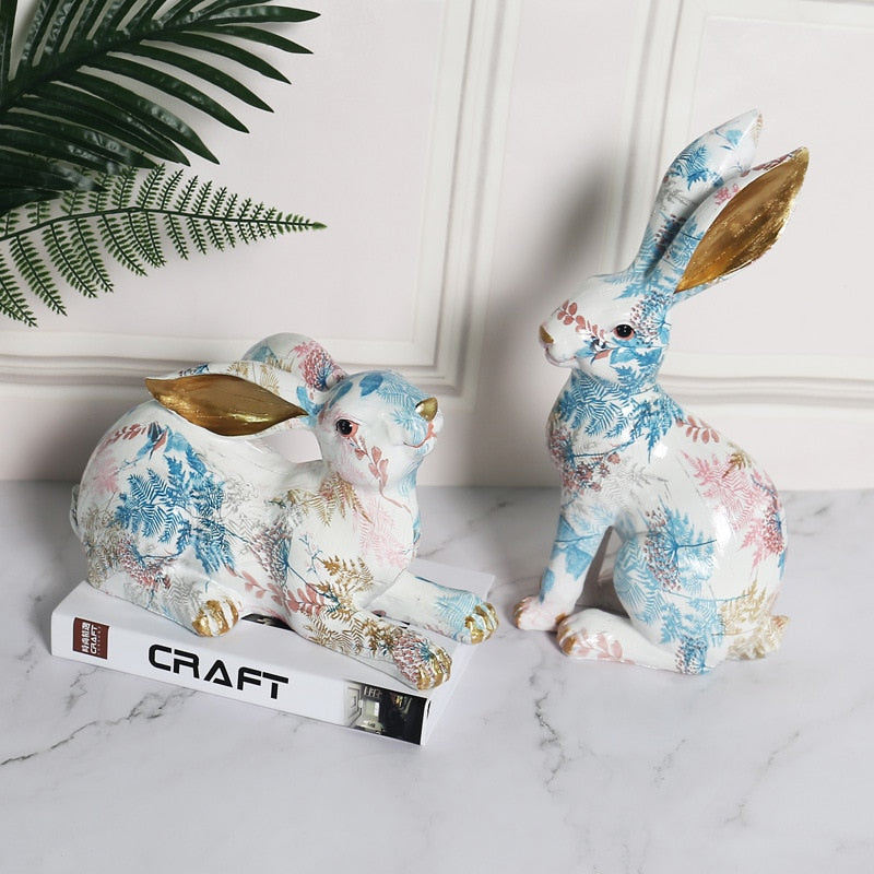 Easter Decor Kids Room Decoration Children&#39;s Room Fairy Garden Rabbit Home Figurines Kawaii Room Decor Figurines For Interior