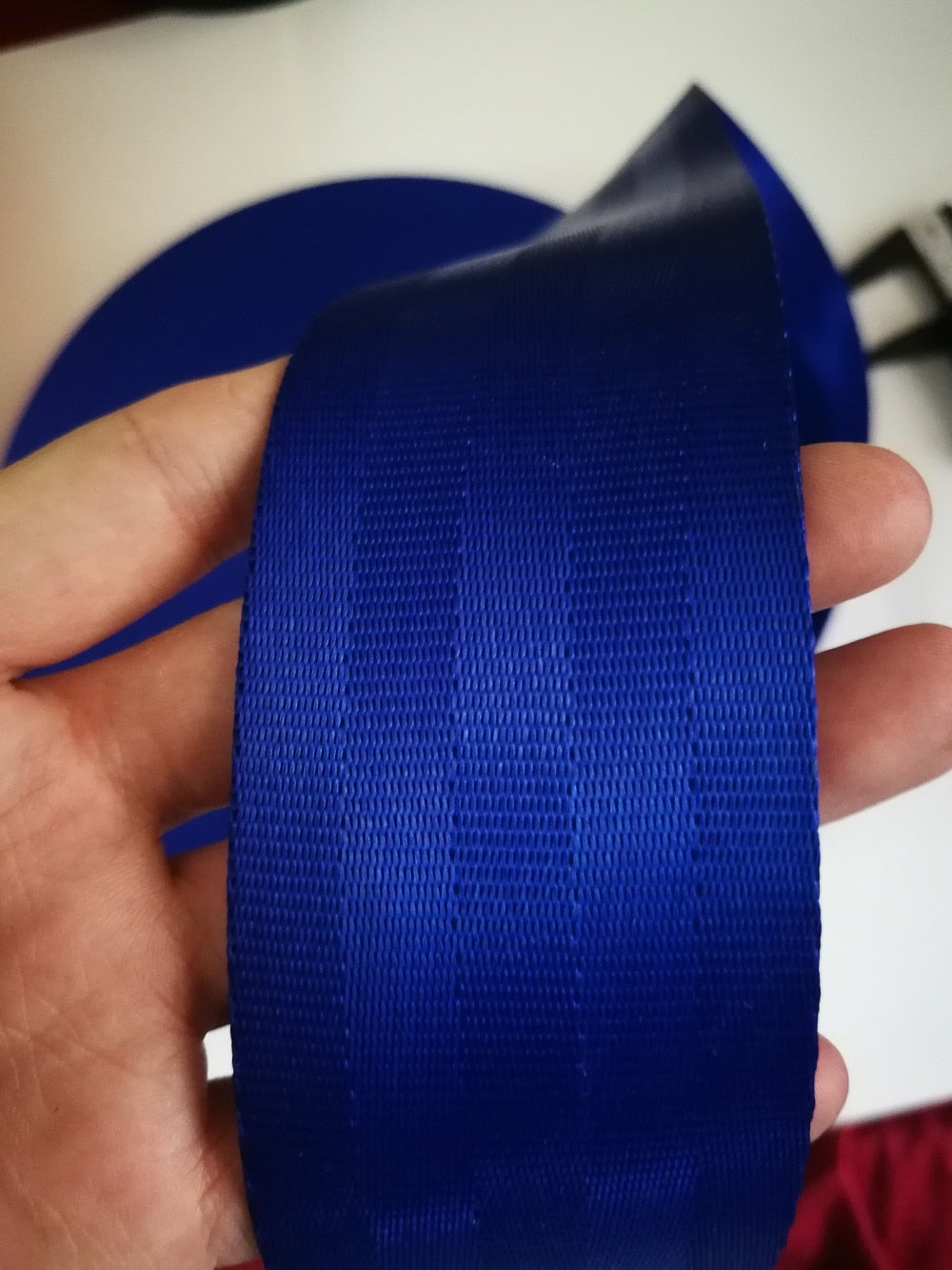 Blue 3M-30M car modified seat belt webbing 3C standard certified child safety belt car accessories