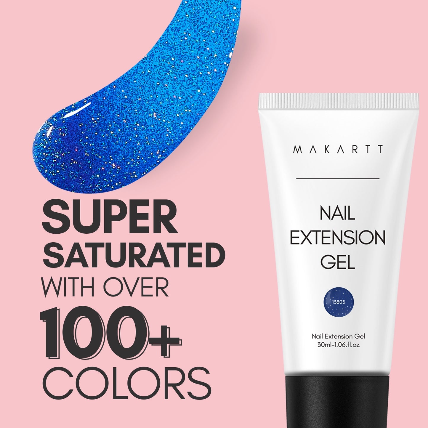 Makartt Poly Nail Extension Gel 30ML / 50ML Pink Clear Blue Purple Nail Gel Trendy Nail Art Design French Manicure For Starters