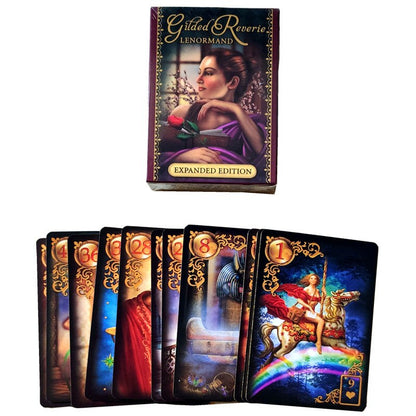 2019 New Read Fate lenormand Oracle Cards Mysterious Fortune Tarot Cards Game For Divination Fate  unicorn oracle cards FT014