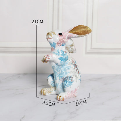 Easter Decor Kids Room Decoration Children&#39;s Room Fairy Garden Rabbit Home Figurines Kawaii Room Decor Figurines For Interior