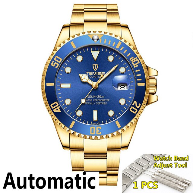 New Famous Brand TEVISE Automatic Mechanical Man Watches Business Men&#39;s Stailness Steel Wristwatch Luxury Watch Men Reloj Hombre