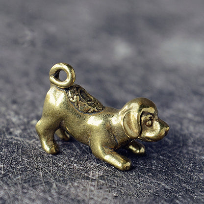 Brass Animal Statue Ornament Chinese Zodiac Rat Ox Tiger Rabbit Dragon Snake Horse Sheep Monkey Chicken Dog Pig Office Desk Deco