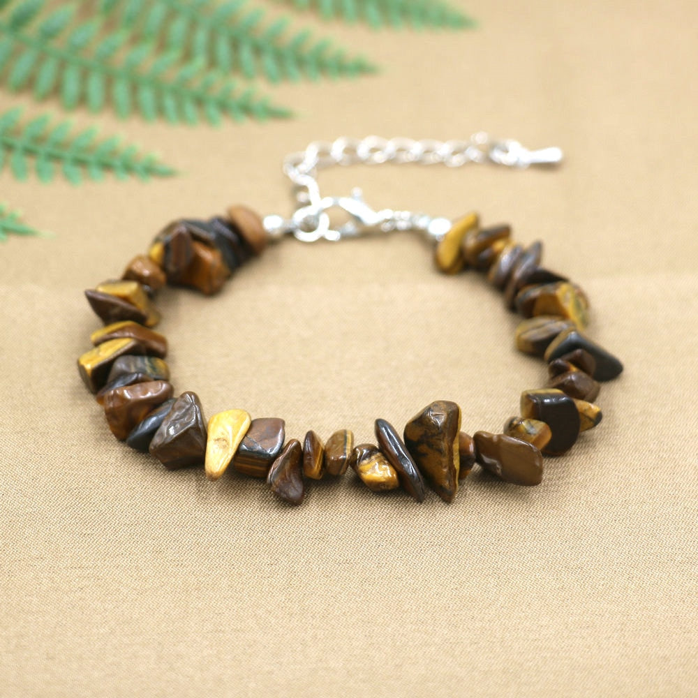 35 Styles Natural Chip Stone Women Bracelet Tiger Eye Lapis Lazuli Labradorite Beads Bracelets For Women Healing Energy Bracelet