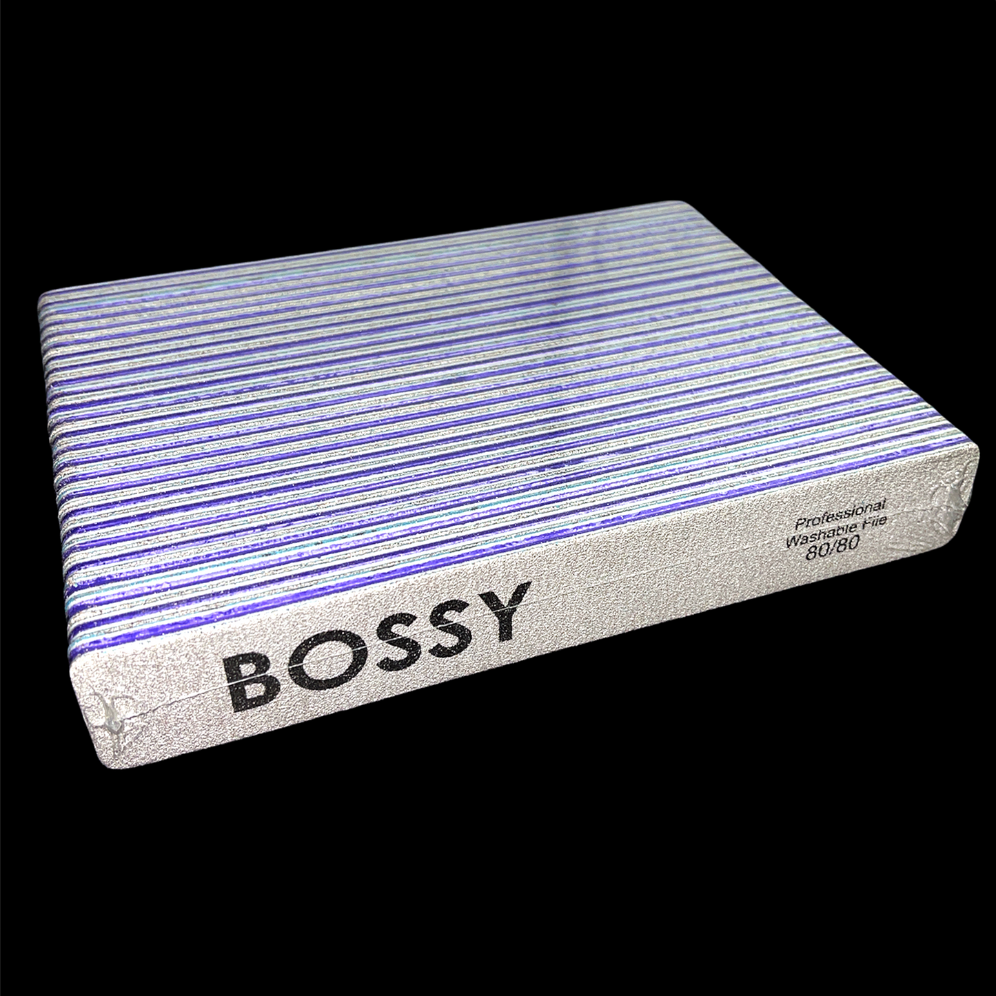 BOSSYGEL - Washable File - Jumbo (Square) #ZEBRA (80/80)