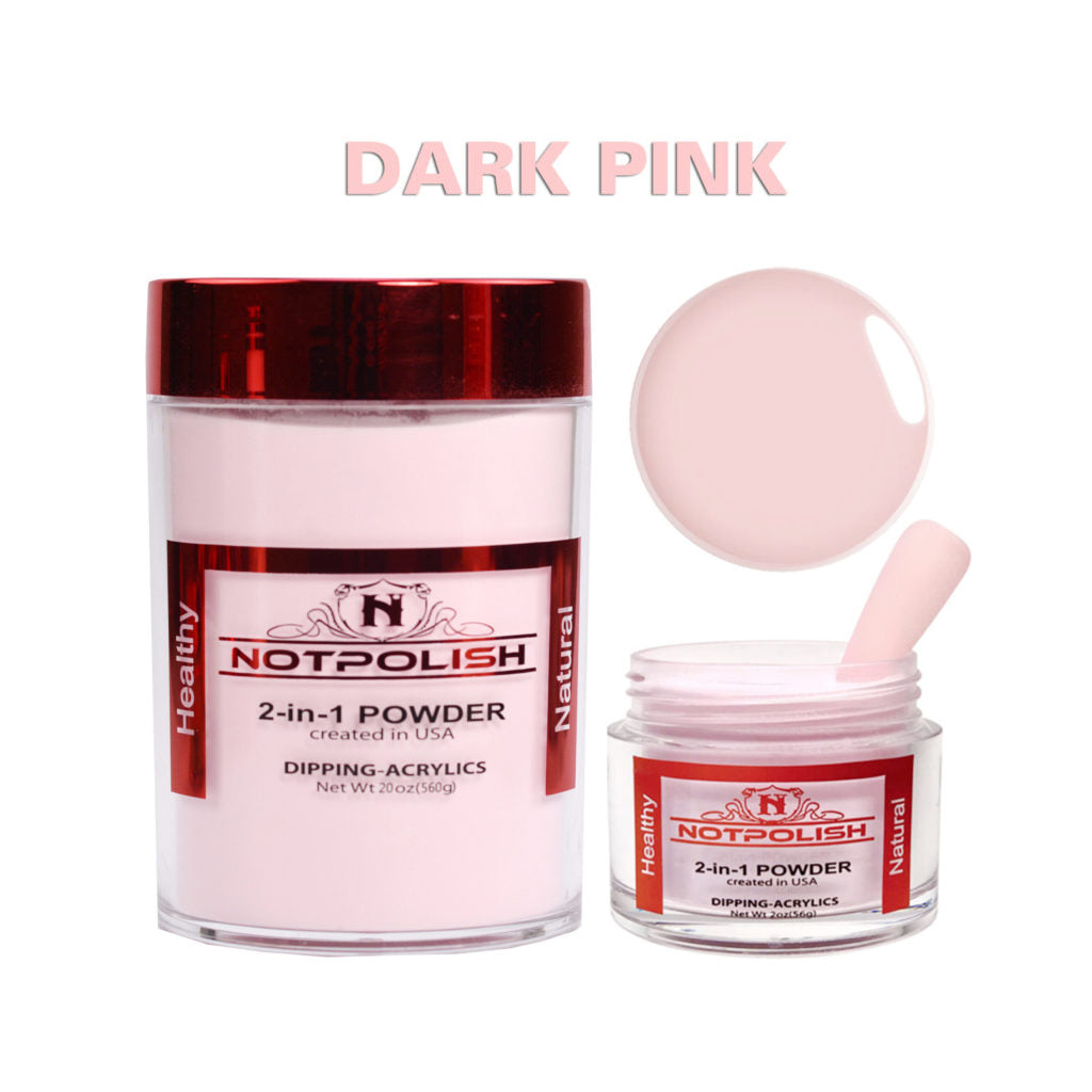 Notpolish 2-in-1 Powder - Dark Pink (20 oz)