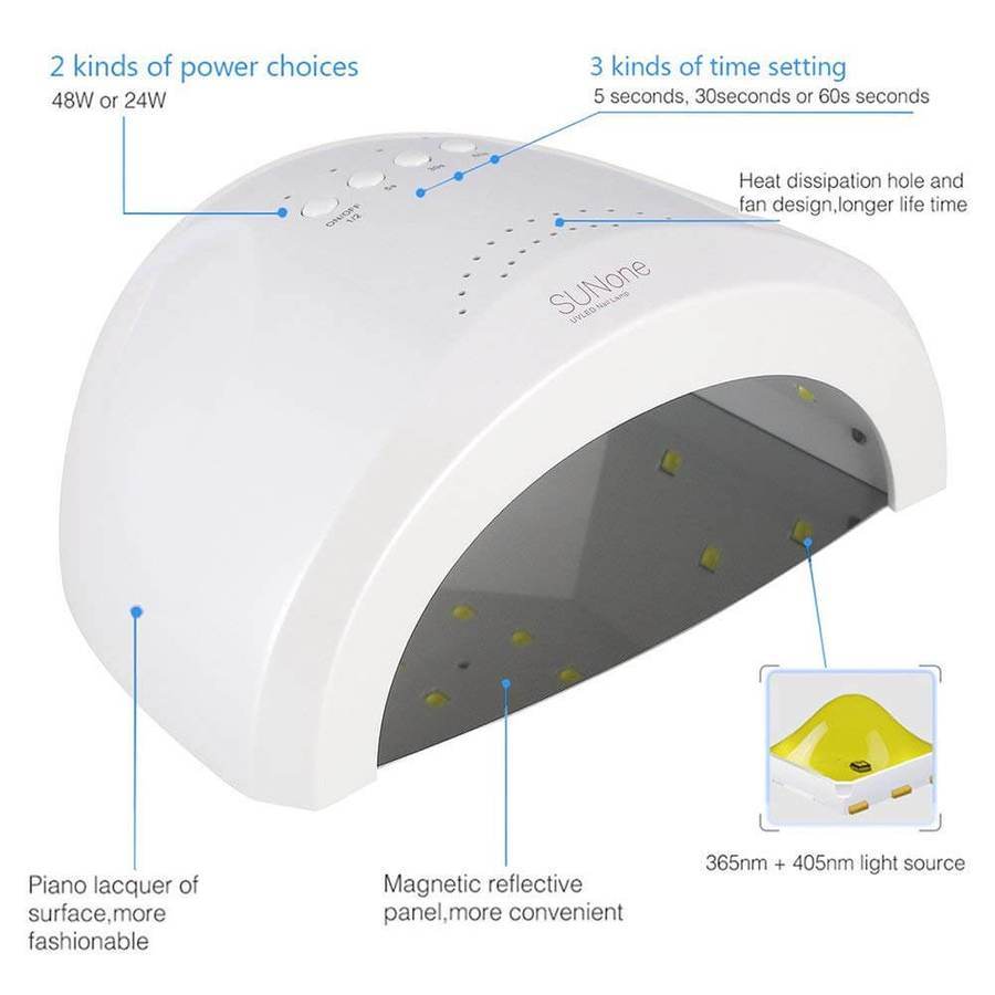 SUNUV - SUNONE 48W LED/UV Nail Lamp