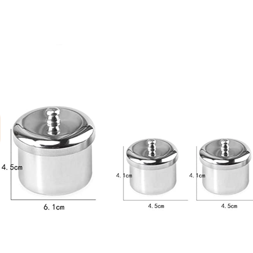 Ikonna - Stainless Steel Empty Liquid Container With Lids (Set of 3pcs)