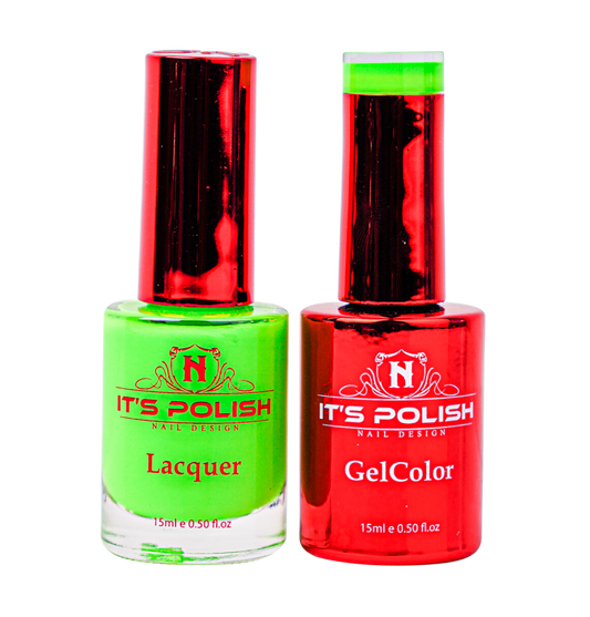 Notpolish 2-in1 Duo Gel Matching Color (15ml) - M100 Hot Lime Bling