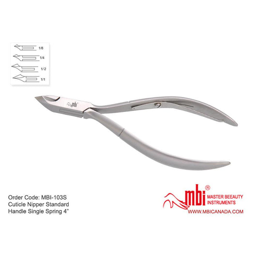 MBI-103S Cuticle Nipper Standard Handle 1/2 Jaw 4"