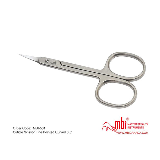 MBI-501 Cuticle Scissor Fine Pointed Curved Size 3.5″