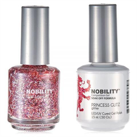 Nobility Duo Gel + Lacquer - NBCS071 Princess Glitz