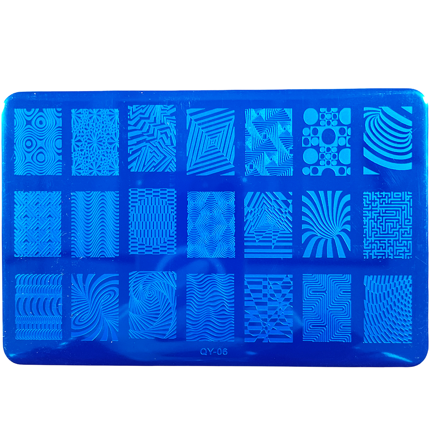 Nail Stamping Plate - ABSTRACT QY06 (21grids)