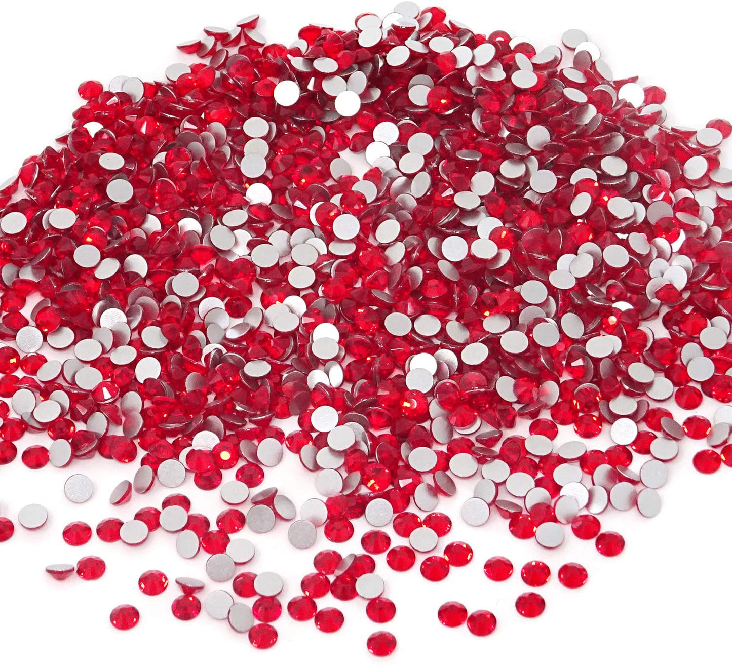 JNBS Rhinestone - Round Flatback - Red (Bag of 1440pcs)