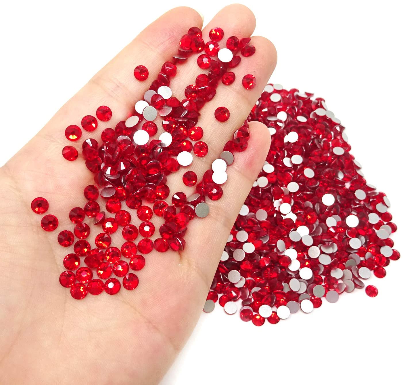 JNBS Rhinestone - Round Flatback - Red (Bag of 1440pcs)