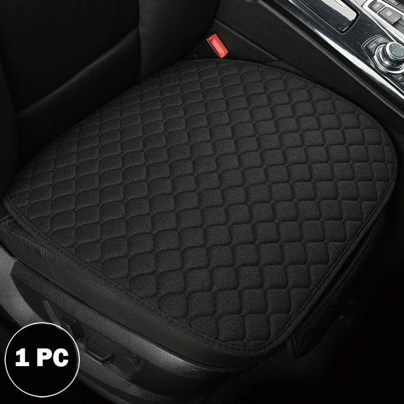 Universal Car Seat Cover Protector Linen Front Rear Back Flax Automobile Cushion Pad Mat Backrest Auto Car Accessori Interior