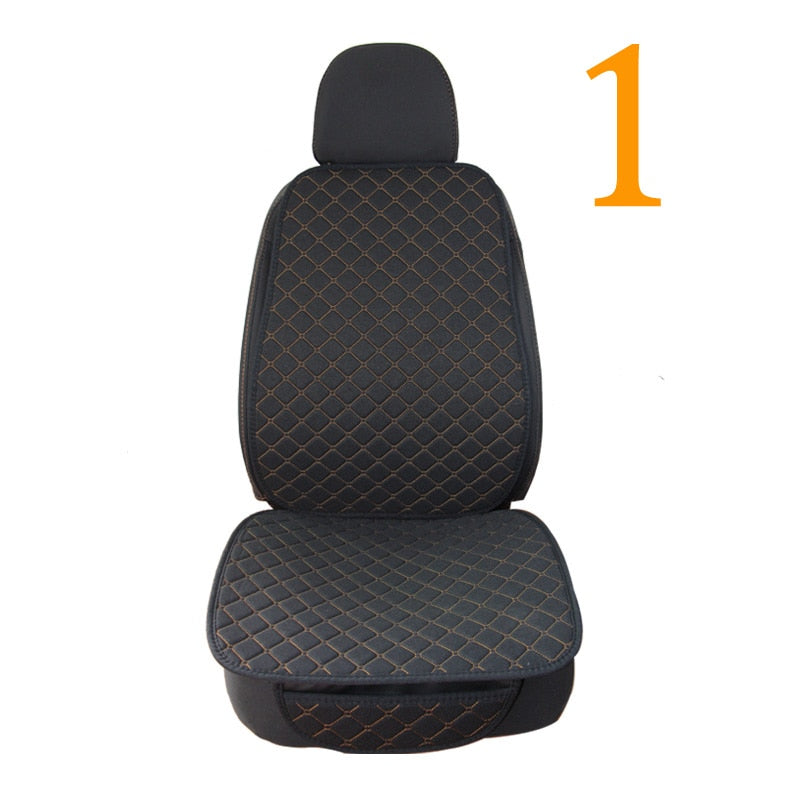 Universal Car Seat Cover Protector Linen Front Rear Back Flax Automobile Cushion Pad Mat Backrest Auto Car Accessori Interior